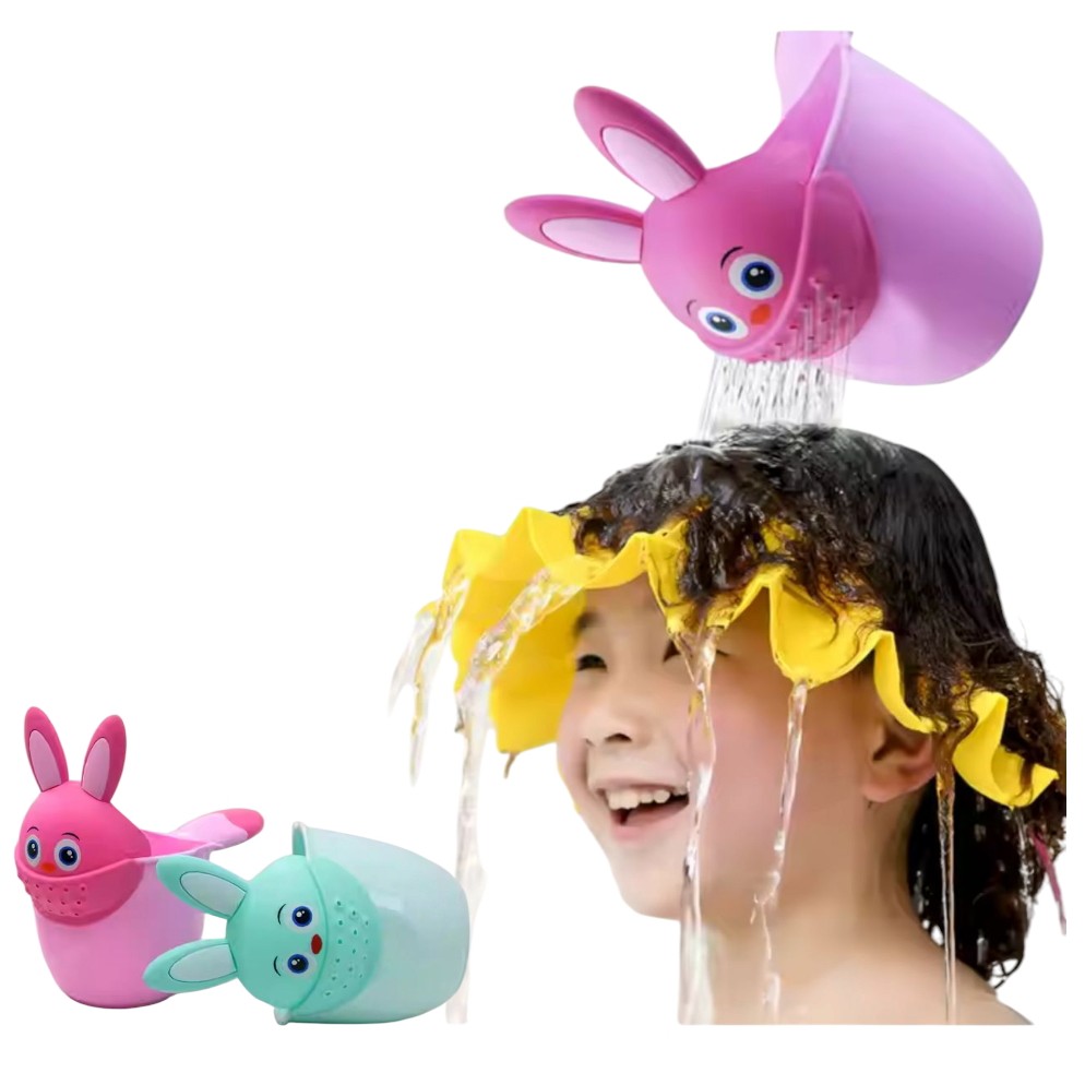 REGADERA DE BAÑO FLOR CONEJO Y VAQUITA