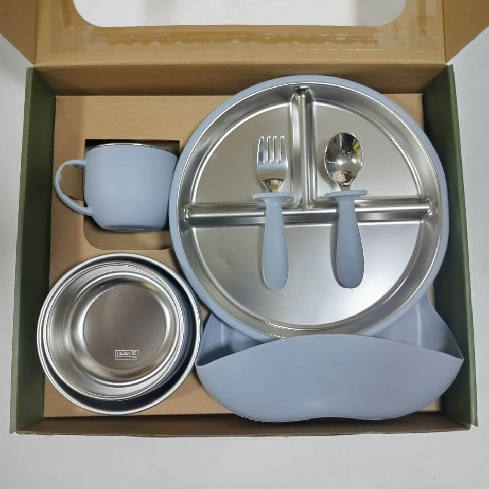 KIT DE ALIMENTACION SILICONA Y ACERO EN CAJA