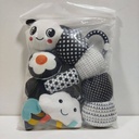 SONAJA PELUCHE BLANCO Y NEGRO