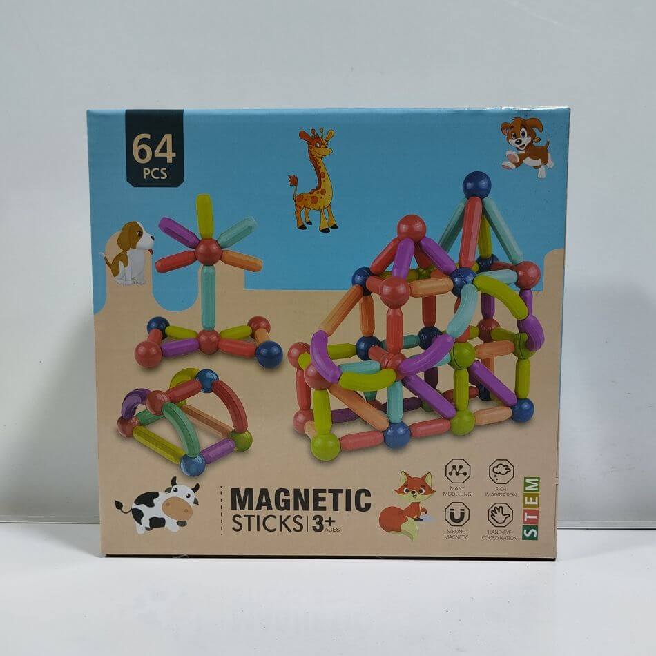 PIEZAS MAGNETICAS 64 PCS