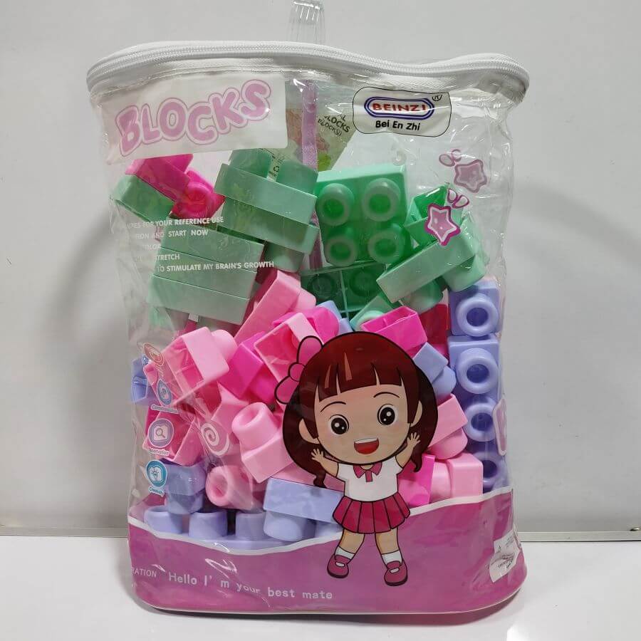 BLOQUES EN BOLSA AZUL Y ROSA