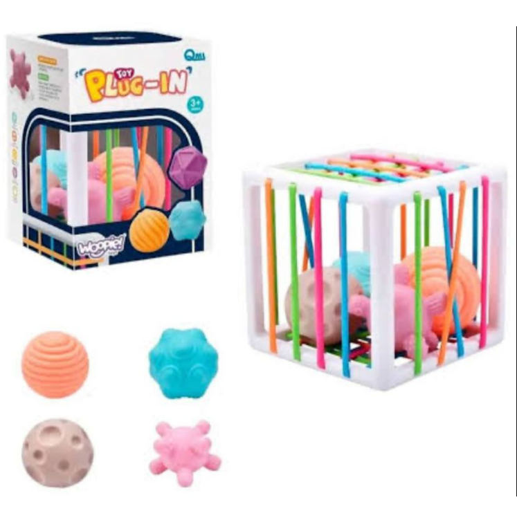 CUBO CON LIGA PELOTAS TEXTURA