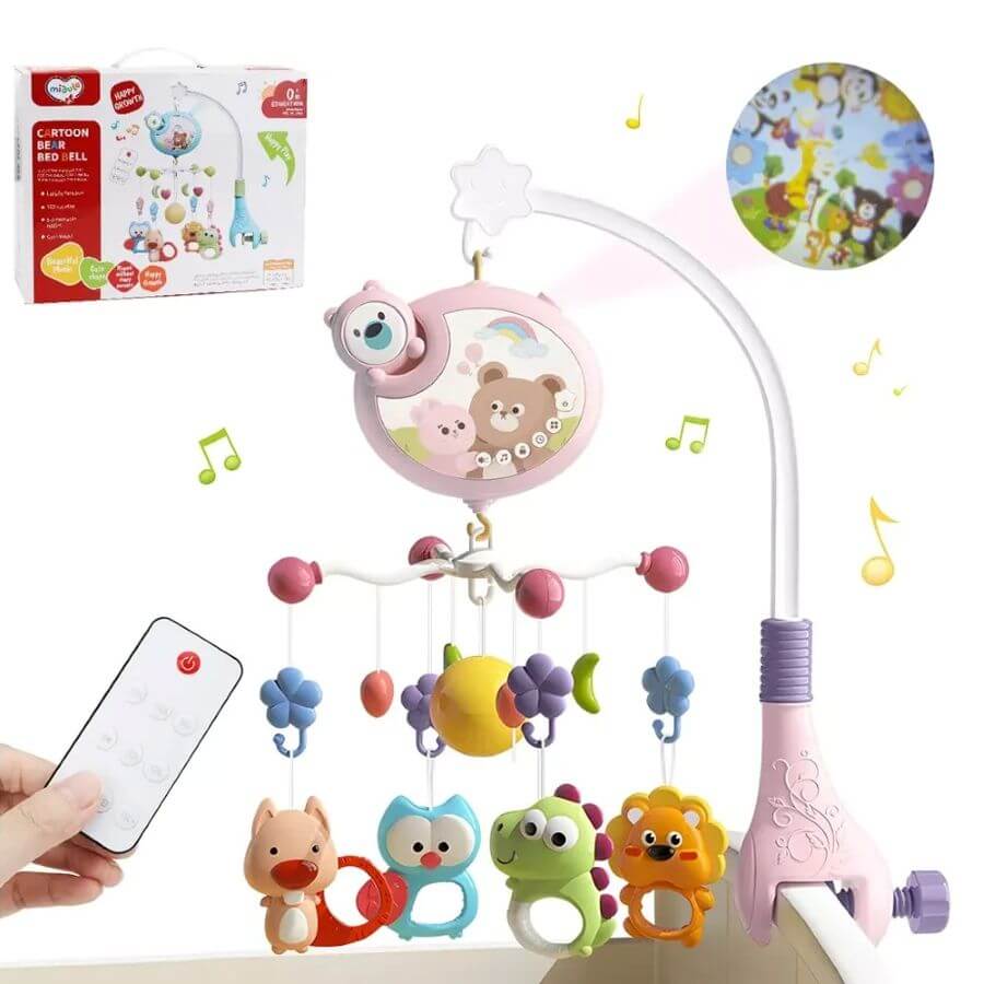 MOVIL OSITO CON PROYECTOR Y CONTROL