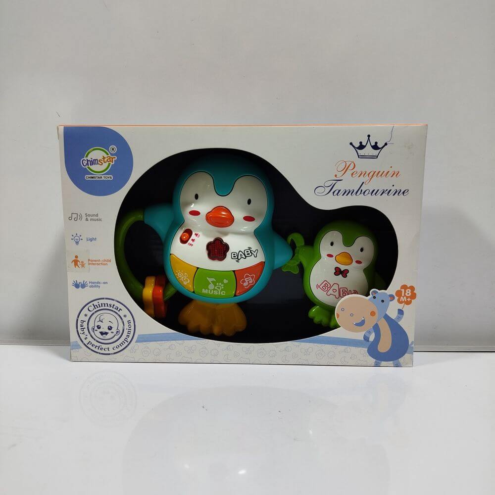 PINGUINO MUSICAL CON CRIA