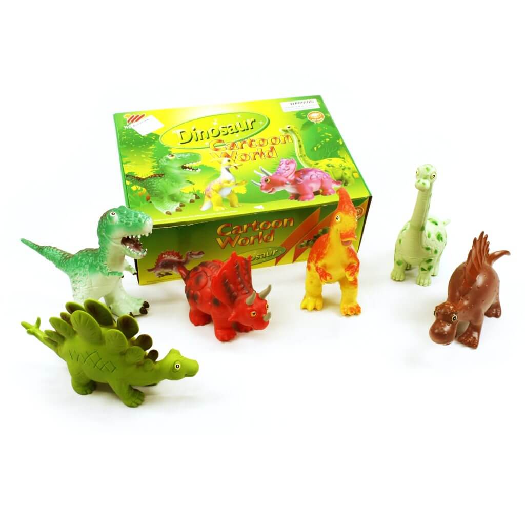 DINOSAURIOS DE HULE 6 PCS