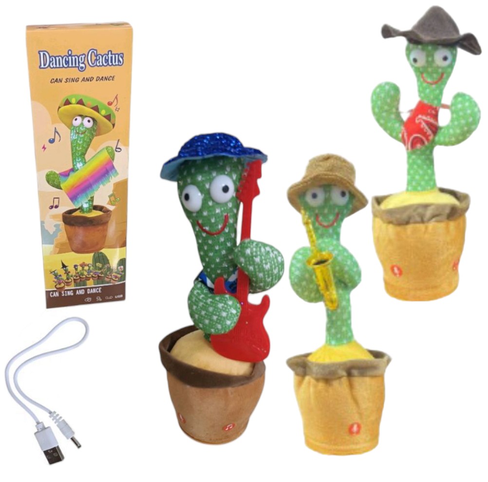 CACTUS VERDE C/ INSTRUMENTOS RECARGABLE