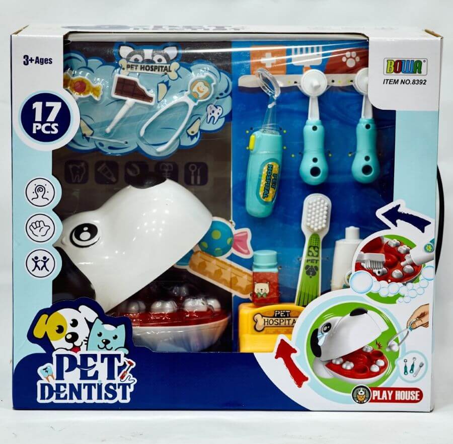 SET MASCOTA DENTISTA 17 PCS