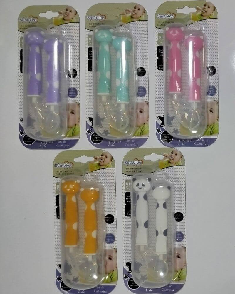 CUBIERTOS ANIMALES 2 PCS SANTOLEE