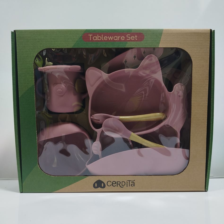 KIT PLATO DE SILICONA GATO