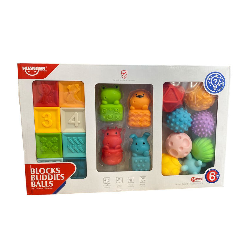 BLOCKS BUDDIES BALLS 3 EN 1 HUANGER