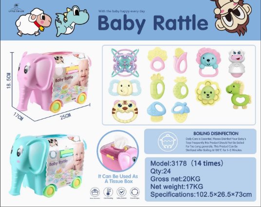 ELEFANTE BABY RATTLE