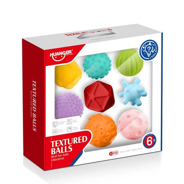 PELOTA TEXTURA 8 PCS HUANGER