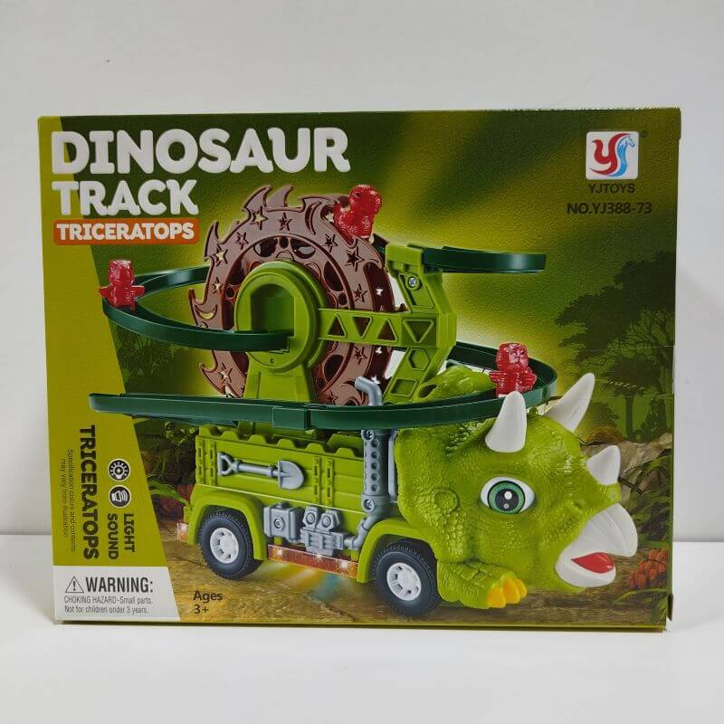 CARRO DINOSAURIO CON PISTA