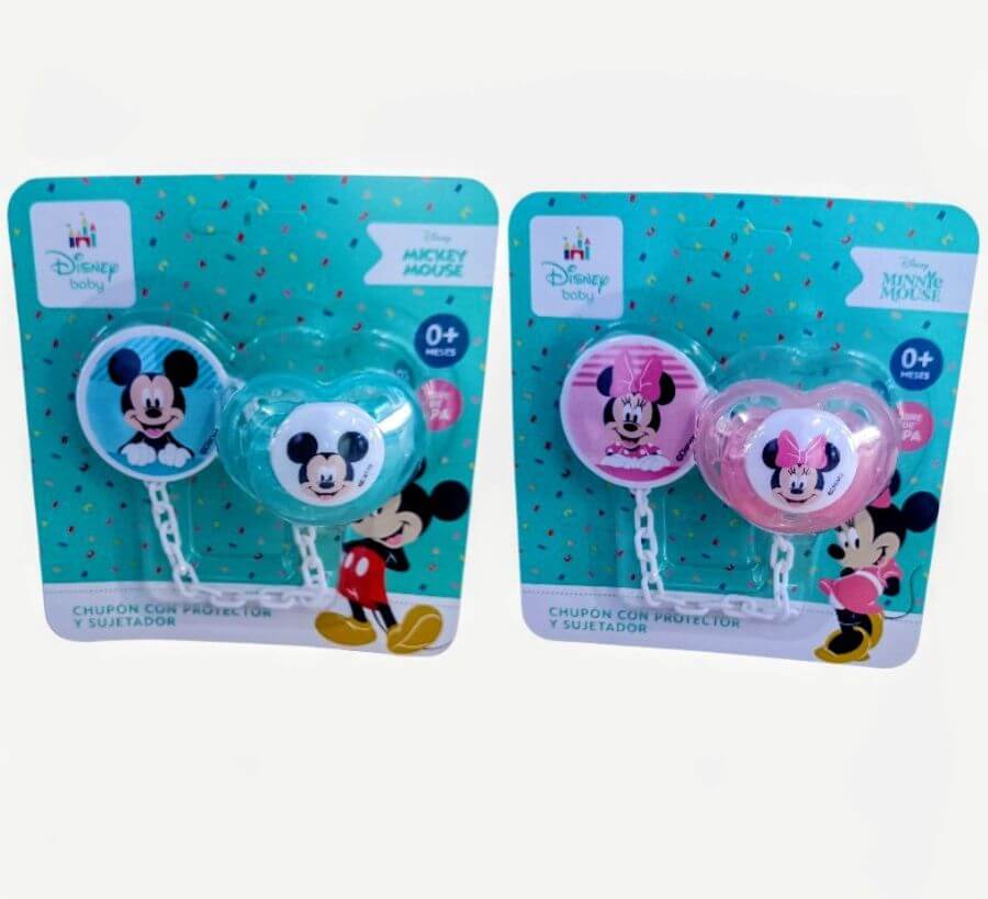 CHUPON CON PROTECTOR Y SUJETADOR DISNEY