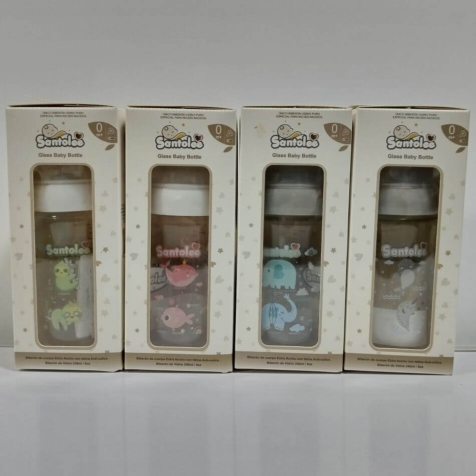 BIBERON DE VIDRIO ANTICOLICOS 9 OZ