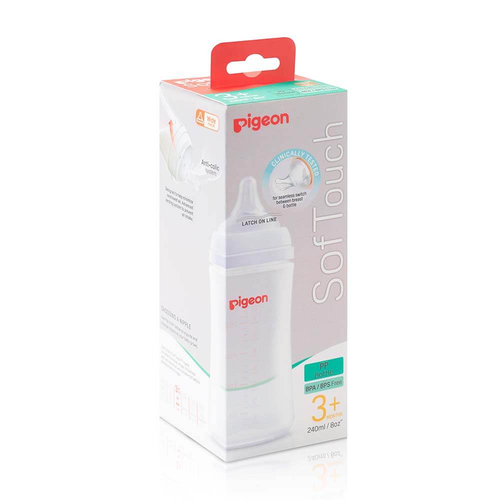 BIBERON POLIPROPILENO 8 OZ PIGEON