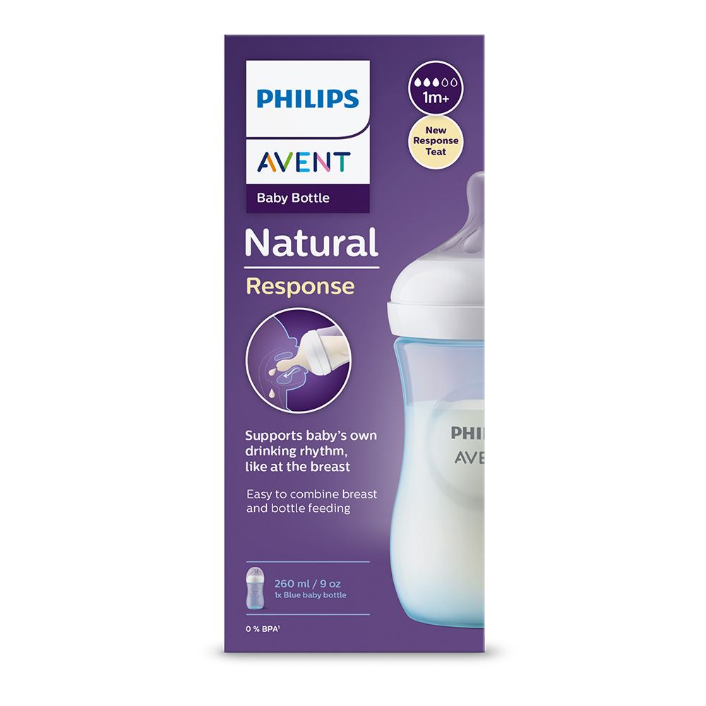 BIBERON VIDRIO CELESTE 260ML PHILIPS AVENT