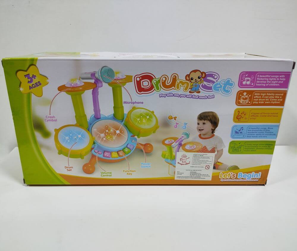 SET TAMBORES CON MICROFONO