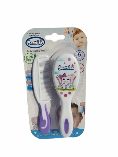 [ST-1007] SET CEPILLO Y PEINE SANTOLEE