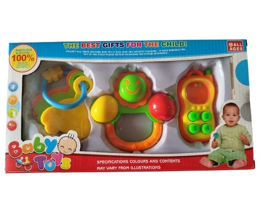 [BM3330A /BM3330B] SONAJA BABY TOYS 3 PCS