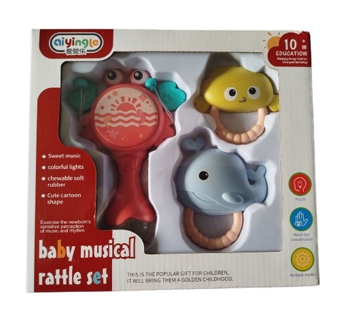 [668-215] SONAJA MUSICAL CANGREJO X3