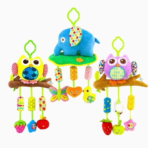 [H168020-4B /-4C /-4D] PELUCHE VIENTO ELEFANTE Y BUHO