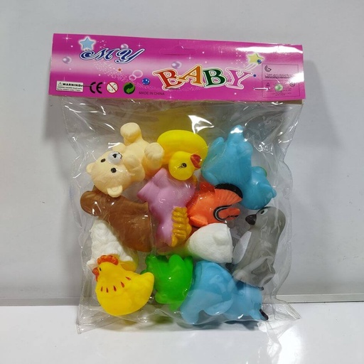 [2001D] TOYS ANIMALES 12 PCS