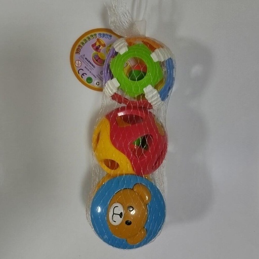 [GZ-025] SONAJA PELOTA EN MALLA 3 PCS