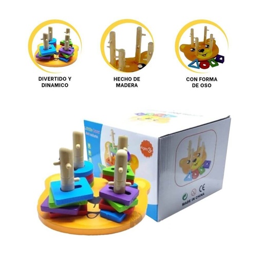 [FQ312] ENCAJE OSO LITTLE BEAR