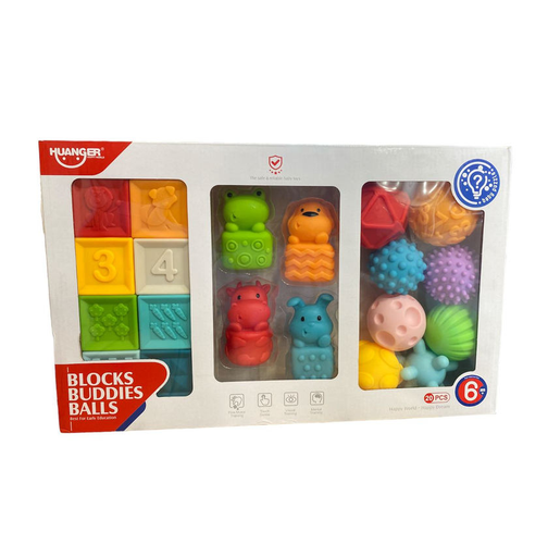 [HE0231] BLOCKS BUDDIES BALLS 3 EN 1 HUANGER