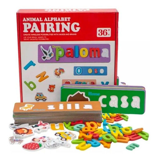 [WZP-8607] ANIMAL ALPHABET PAIRING LETRAS