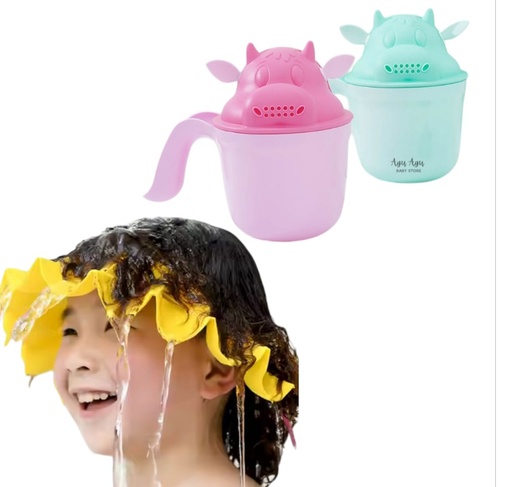 [YAT073] REGADERA DE BAÑO FLOR CONEJO Y VAQUITA