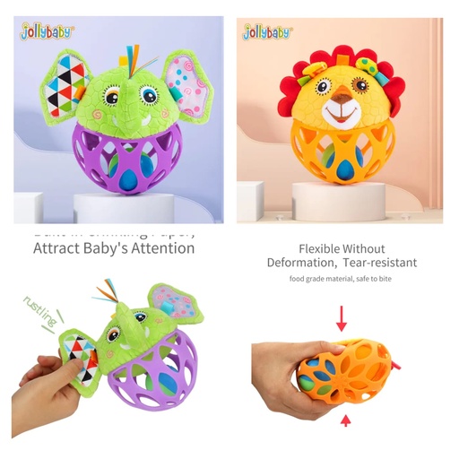 [WLTH8182J-2 /WLTH8182J-4] SONAJA PELUCHE LEON /ELEFANTE JOLLYBABY