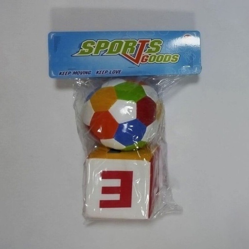 [310] PELOTA Y CUBO ESPONJA 2 PCS