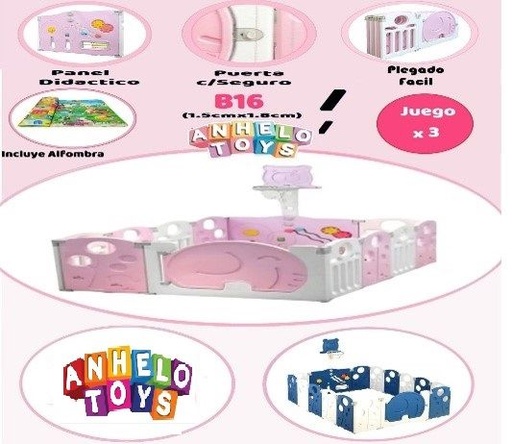 [B16] CERCO BABY HAPPY AZUL Y ROSA