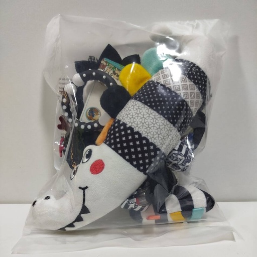 [9414AYAT] SONAJA PELUCHE BLANCO Y NEGRO